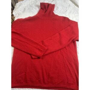 cashmere Turtleneck Red LG capsule Old‎ Money Luxury Small Repair